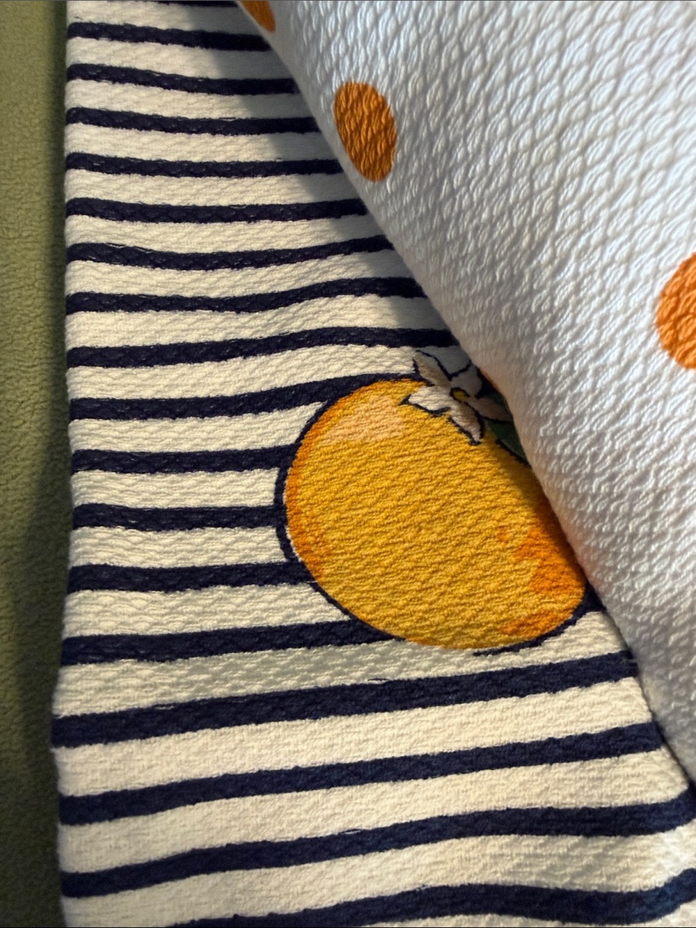 kate spade navy and white striped kitchen towel set. (Set of 3 Towels) - Picture 4 of 4